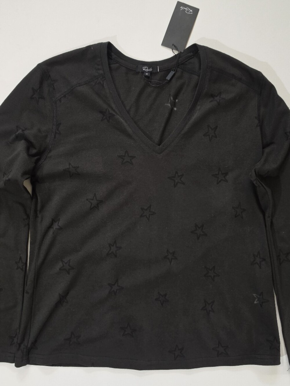 NWT Rails T-Shirt Womens Size Medium Black Star Print Casual Streetwear Tee